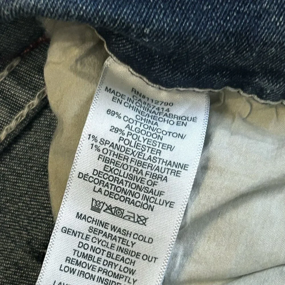 True Religion Jeans Mens 34 Blue Denim Rocco Relaxed Skinny 34x31